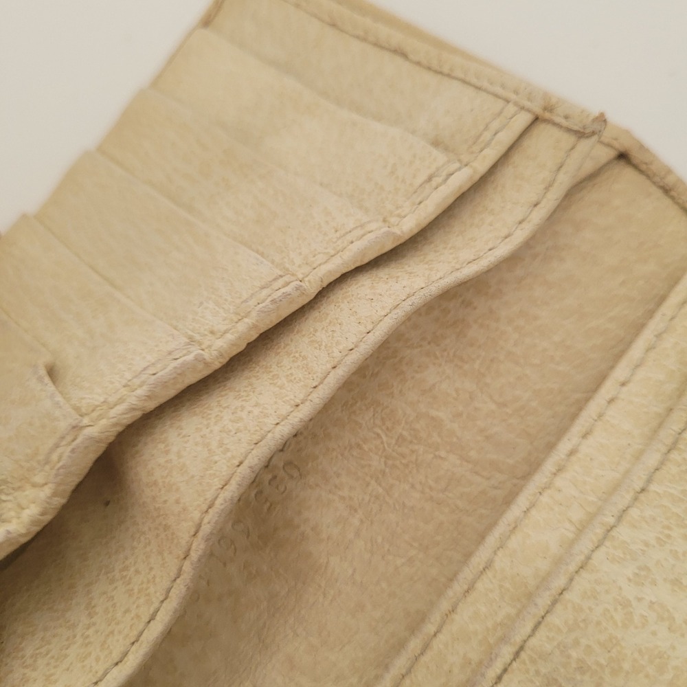 Vintage Gucci Metallic Gold Leather Long Wallet Flip Lock 035.661.1893.5 Italy - Picture 12 of 13